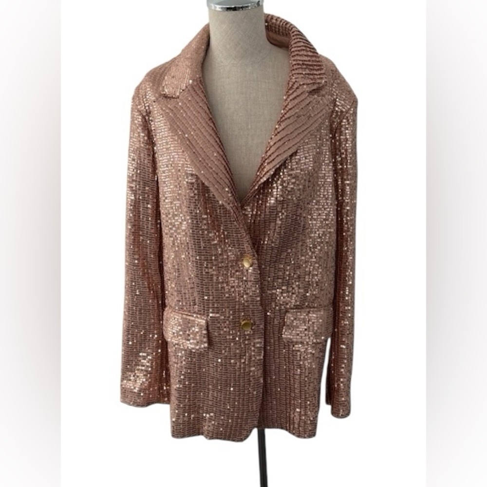 Berek Champagne Sequin Blazer